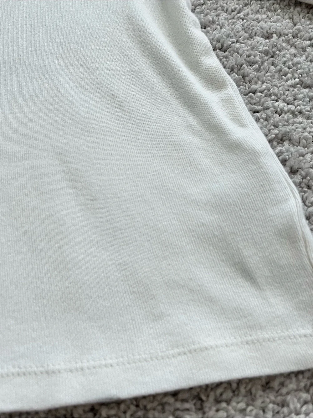 GAP Cotton Cream Long-Sleeve Shirt with Small Heart Accent